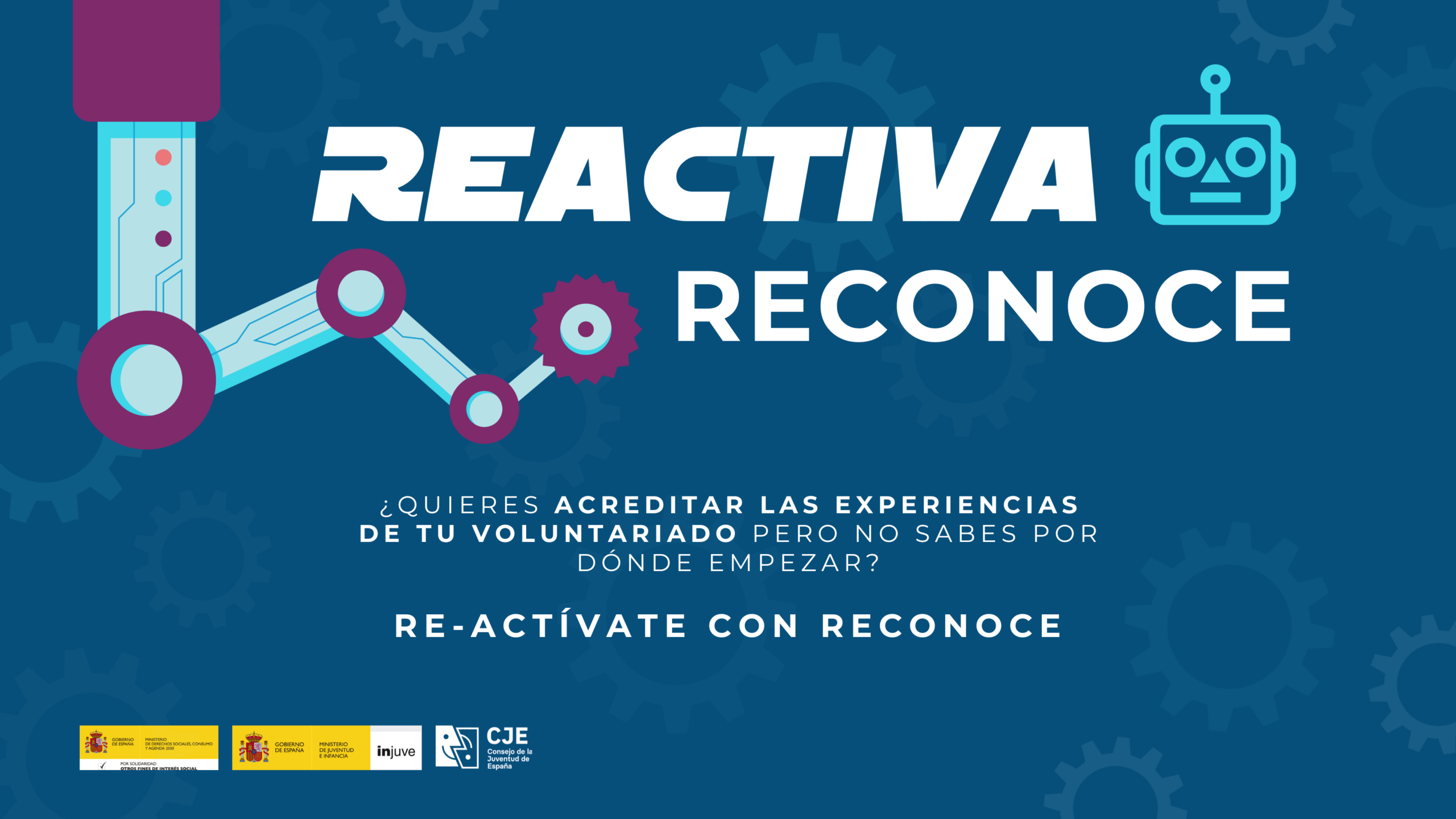 Cartel de presentación de "Reactiva Reconoce".